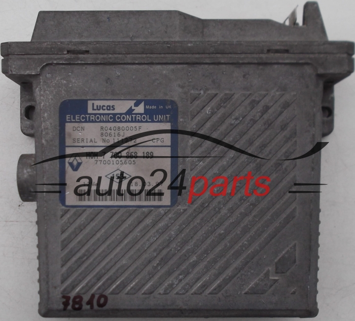 CENTRALINA DO MOTORE RENAULT SCENIC 1.9 TDI, R04080005F, 80616J, HOM7700868189, 7700105605 