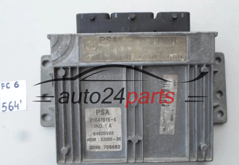 KOMPUTER STEROWNIK SILNIKA CITROEN PEUGEOT 21647915-4, 216479154, 9647498080 