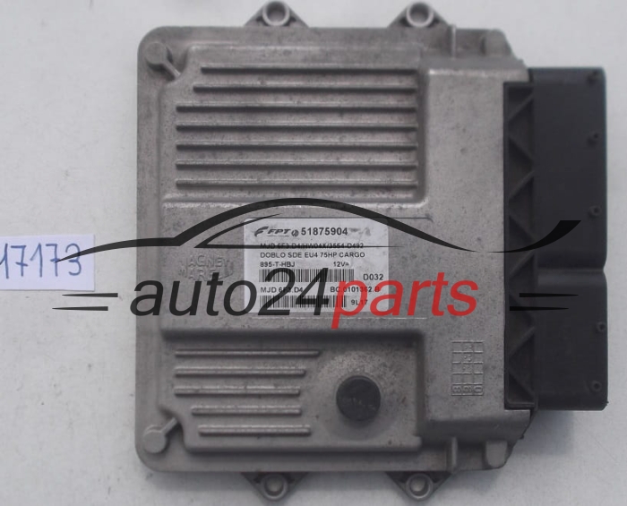 MOTORSTEUERGERÄT ECU STEUERGERAT FIAT DOBLO 1.3 JTD MAGNETI MARELLI MJD 6F3.D4, MJD6F3D4, FPT 51875904, BC.0101362.B, BC0101362B