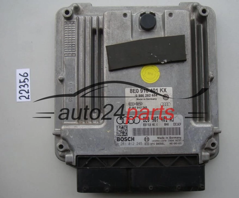 CENTRALINA MOTORE AUDI A4 3.0 TDI BOSCH 0 281 012 245, 0281012245, 8E0 907 401 AJ, 8E0907401AJ, EDC16CP