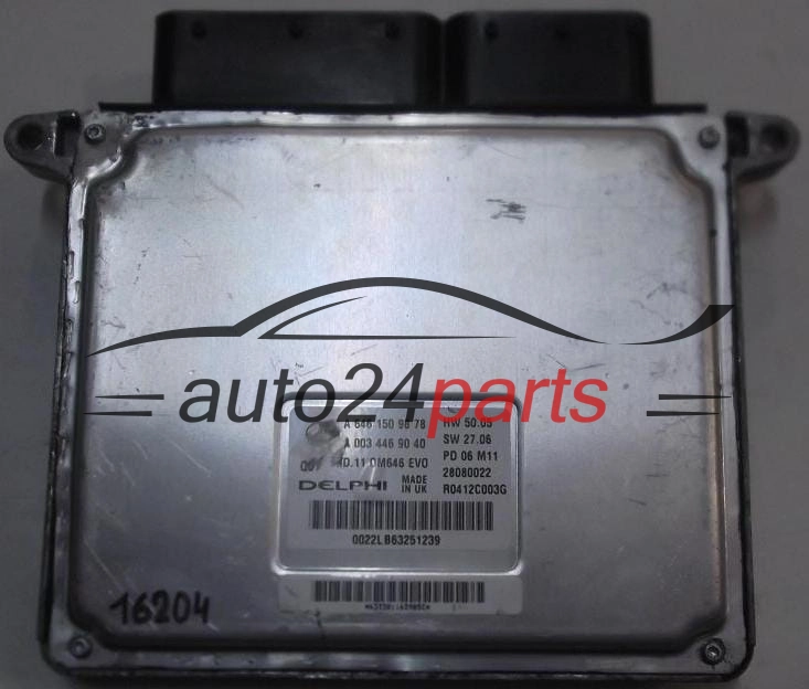 KOMPUTER STEROWNIK SILNIKA MERCEDES W211 2.2 CDI, A 646 150 98 78