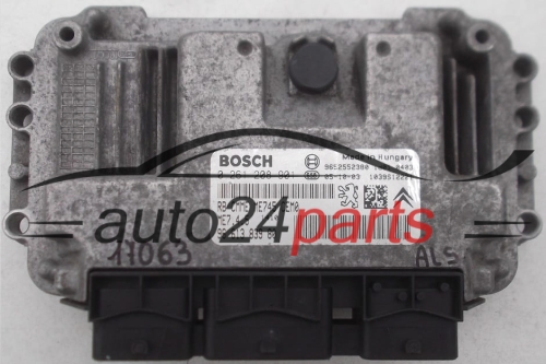 CALCULATEUR MOTEUR PEUGEOT CITROEN 1.6 BOSCH 0 261 208 901, 0261208901, 96 613 839 80, 9661383980