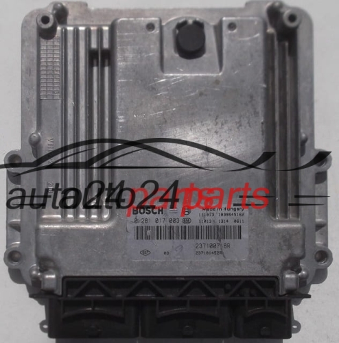 CENTRALINA MOTORE RENAULT TRAFIC 2.0 DCI BOSCH 0 281 017 003,  237100718R, 237101452R