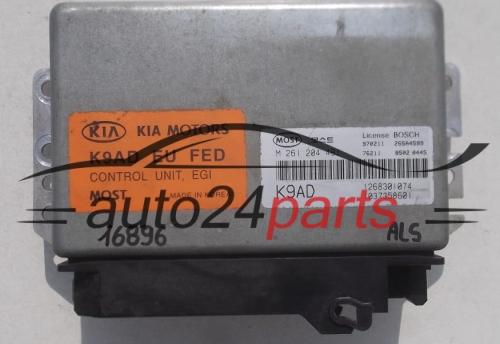 MOTORSTEUERGERÄT ECU STEUERGERAT KIA CLARUS BOSCH M 261 204 491, M261204491, 0261204491, 1268301074, K9AD, 1037358601