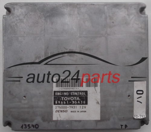 MOTORSTEUERGERÄT ECU STEUERGERAT TOYOTA 8966135A30, DENSO 2750007931