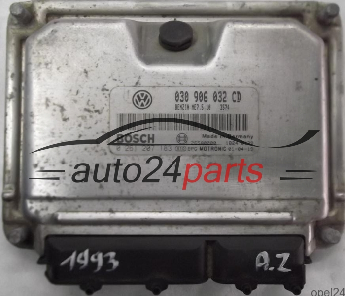 MOTORSTEUERGERÄT ECU STEUERGERÄT VW VOLKSWAGEN POLO 1.0 030906032CD