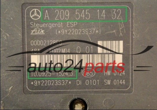 ABS PUMP MERCEDES A 004 431 54 12, A0044315412, ATE 10.0204-0373.4, 10020403734, A 209 545 14 32, A2095451432, 10.0925-1524.3