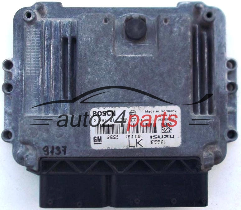 CENTRALINA DO MOTORE OPEL ASTRA H 1.7 CDTI Z17DTL Z17DTH BOSCH 0 281 011 380, 0281011380, GM 12992628 LK , ISUZU 8973729171