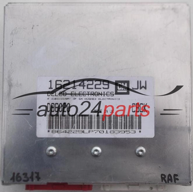 CENTRALINA MOTORE OPEL ASTRA DELCO 16214229 JW, 16214229JW, D96020, CBCK