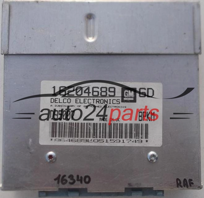 CENTRALINA MOTORE OPEL CORSA 1.2, DELCO 16204689 GD, 16204689GD, D95007, BPKM