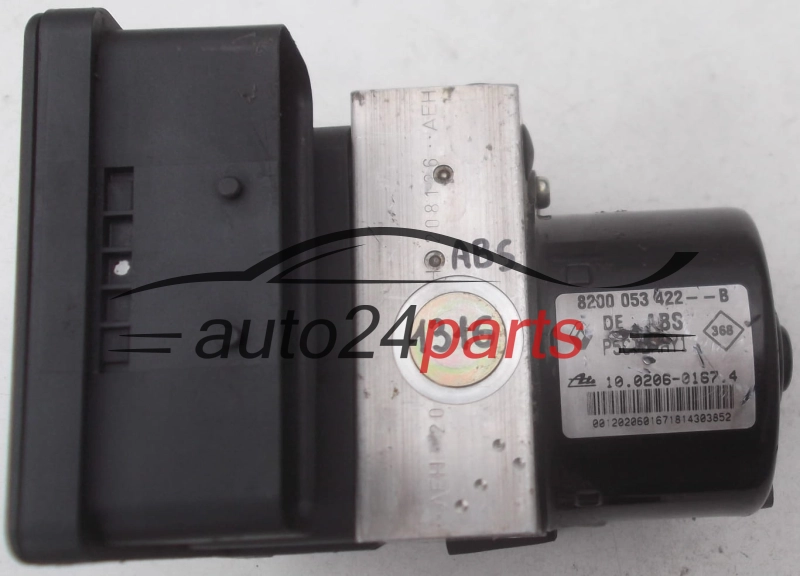 POMPE HYDRAULIQUE ET CALCULATEUR dABS RENAULT LAGUNA 8200 053 422 B, P5CT2AAY1, ATE 10.0206-0167.4, 10020601674, ATE 10.0960-1431.3, 10096014313