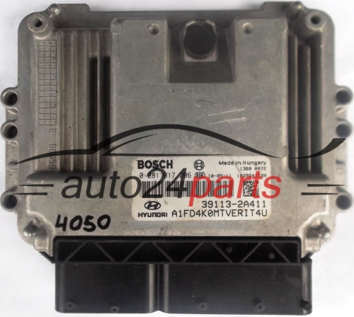 ECU ENGINE CONTROLLER HYUNDAI I30 1.6 CRDI BOSCH 0281017206, 0 281 017 206, 391132A411, 39113-2A411, 1039S41590