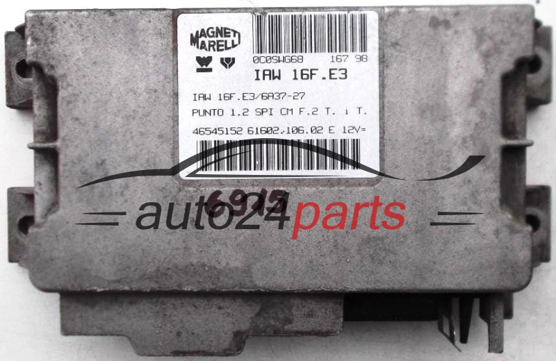 Μονάδα Ελέγχου Κινητήρα FIAT PUNTO 1.2 MAGNETI MARELLI IAW 16F.E3, IAW16FE3, 46545152, 61602.106.02, 6160210602