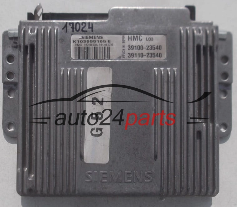 CENTRALINA DO MOTORE HYUNDAI COUPE SIEMENS K103955165 E, K103955165E, 39100-23540, 3910023540, 39110-23540, 3911023540 