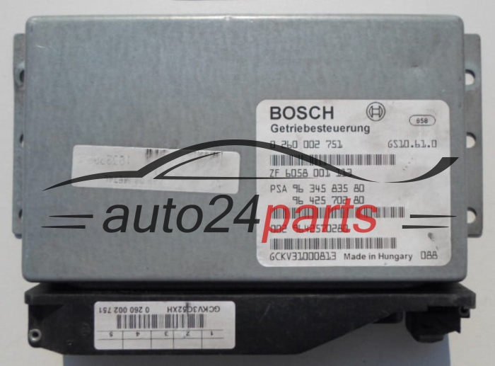 Getriebesteuergerät Steuergerät Automatik Getriebe  CITROEN PEUGEOT BOSCH 0 260 002 751,  96 345 835 80