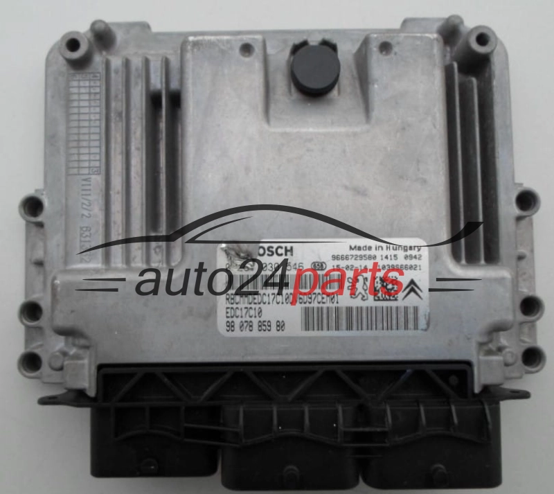 ECU CENTRALITA DE MOTOR  CITROEN PEUGEOT 1.6 HDI BOSCH 0 281 030 546,  98 078 859 80