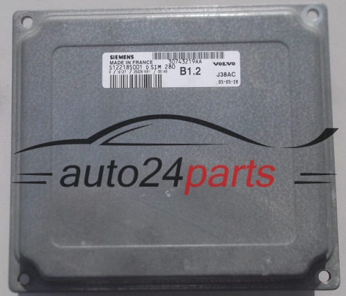 ECU CENTRALITA DE MOTOR  VOLVO S40 V50 SIEMENS S122185001 D,  30743219AA