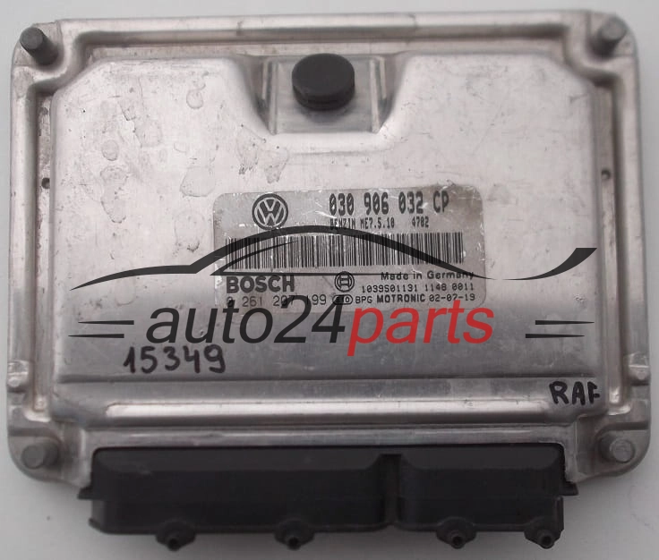 CENTRALINA MOTORE VW VOLKSWAGEN LUPO 1.0 AUC 030906032CP, 030 906 032 CP, BOSCH 0261207199, 0 261 207 199, BENZIN ME7.5.10 4702, 1039S01131