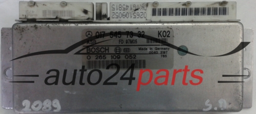 ABS STEUERGERAT ASR MERCEDES W202 W210 SL R129 0175457332, 017 545 73 32, BOSCH 0265109052, 0 265 109 052