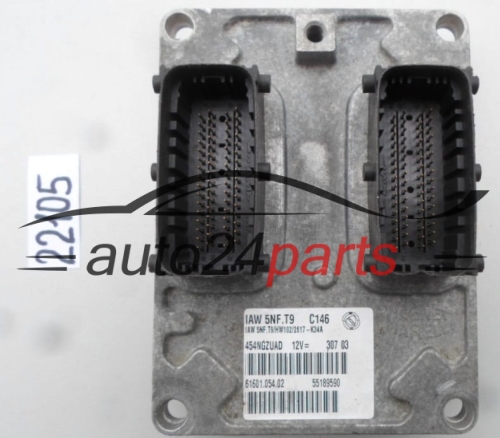 Μονάδα Ελέγχου Κινητήρα FIAT STILO 1.6 Magneti Marelli IAW 5NF.T9, IAW5NFT9, 55189590
