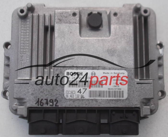 Centralita de motor PEUGEOT 307 1.4 HDI 0281010390  9646313280  28SA5502 EDC16C3 47