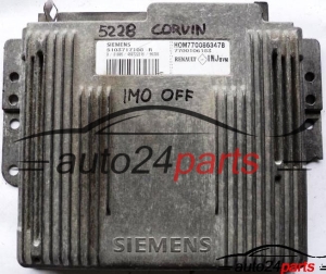 ECU ENGINE CONTROLLER RENAULT LAGUNA 1.8 SIEMENS S103717108R, S103717108 R, HOM7700863478 HOM 7700863478, 7700106183