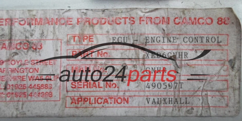 CALCULATEUR MOTEUR OPEL ASTRA 1.6 XED6CNHR, CNHR, 490597T