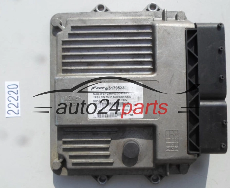 MOTORSTEUERGERÄT ECU STEUERGERAT LANCIA YPSILON 1.3 JTD MJD.6F3.Y2, MJD6F3Y2, 51795235