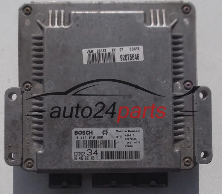 CENTRALINA DO MOTORE PEUGEOT 607 2.2 HDI BOSCH 0 281 010 880