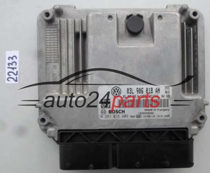 VW VOLKSWAGEN BOSCH 0 281 016 409, 0281016409, 03L 906 018 AN, 03L906018AN, EDC17C46