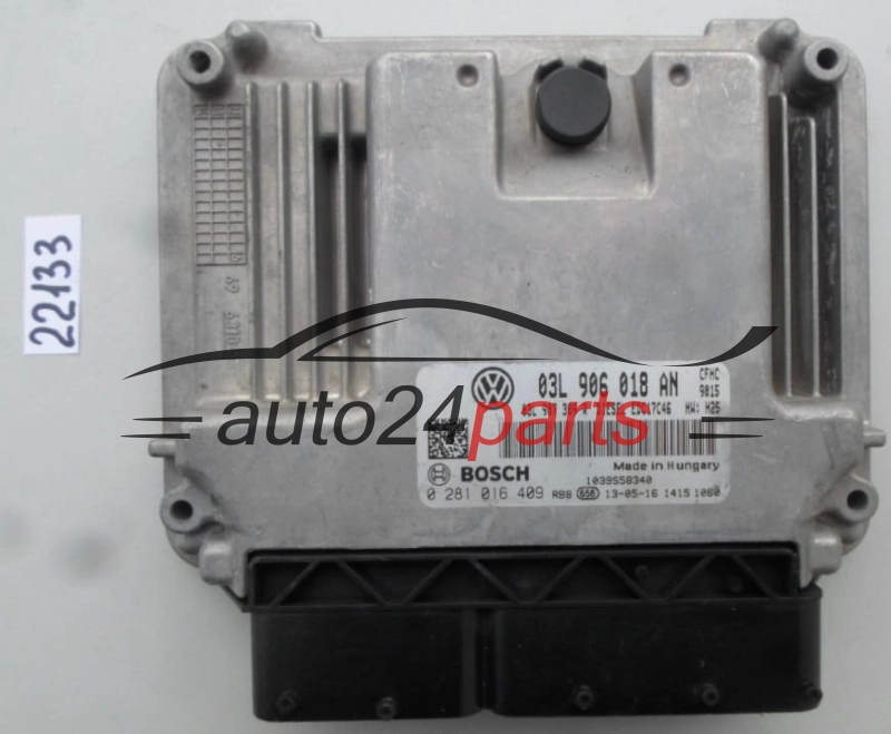 VW VOLKSWAGEN BOSCH 0 281 016 409, 0281016409, 03L 906 018 AN, 03L906018AN, EDC17C46