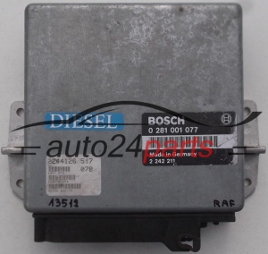 KOMPUTER STEROWNIK SILNIKA BMW E34 525 2.4 TD BOSCH 0281001077, 0 281 001 077, 2242211, 2 242 211 - 