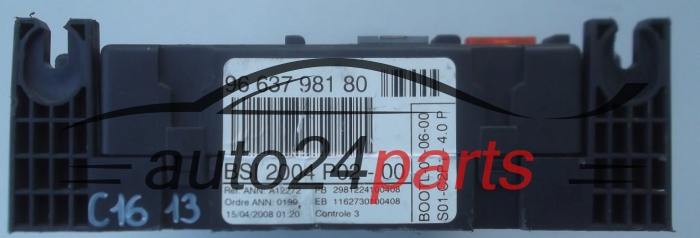 CENTRALKA MODUL BSI CITROEN PEUGEOT 96 637 981 80, 9663798180 
