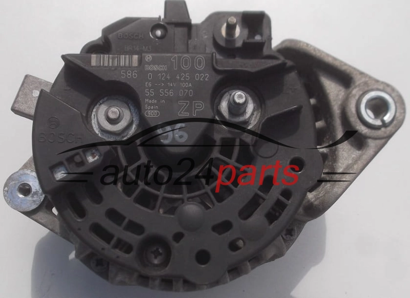 Alternatore OPEL ASTRA CORSA MERIVA ZAFIRA 1.6 1.8 BOSCH 0 124 425 022, 55 556 070 ZP