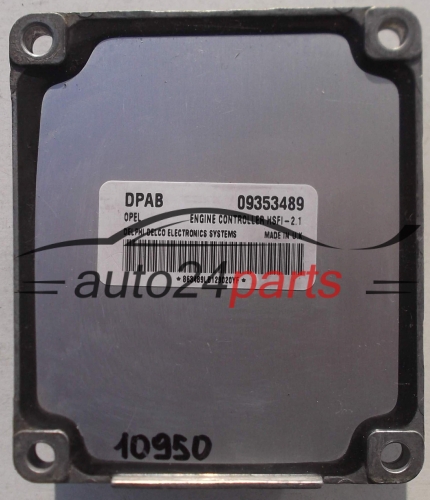 ECU ENGINE CONTROLLER OPEL ASTRA ZAFIRA DELPHI DELCO 09353489 DPAB, 09353489DPAB, HSFI-2.1
