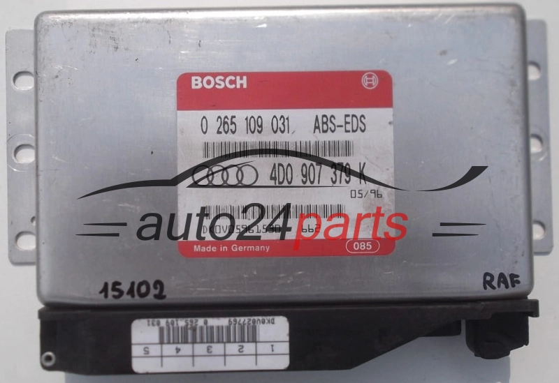 ABS STEROWNIK ABS-EDS AUDI A4 A6 S6 A8 S8 4D0907379K, 4D0 907 379 K, BOSCH 0265109031, 0 265 109 031