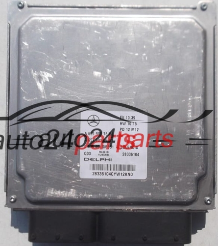 CENTRALINA DO MOTORE MERCEDES W246 2.2 CDI DELPHI 28336104, A 651 900 76 00,  A 651 901 06 01