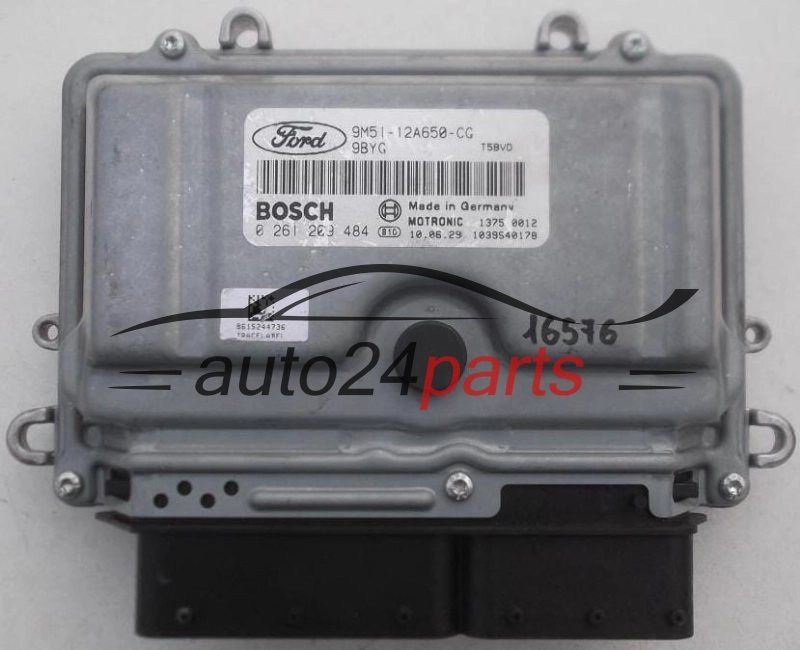 CALCULATEUR MOTEUR FORD FOCUS 2.5 T BOSCH 0 261 209 484, 0261209484, 9M51-12A650-CG, 9M5112A650CG, 12A650CG, 9BYG