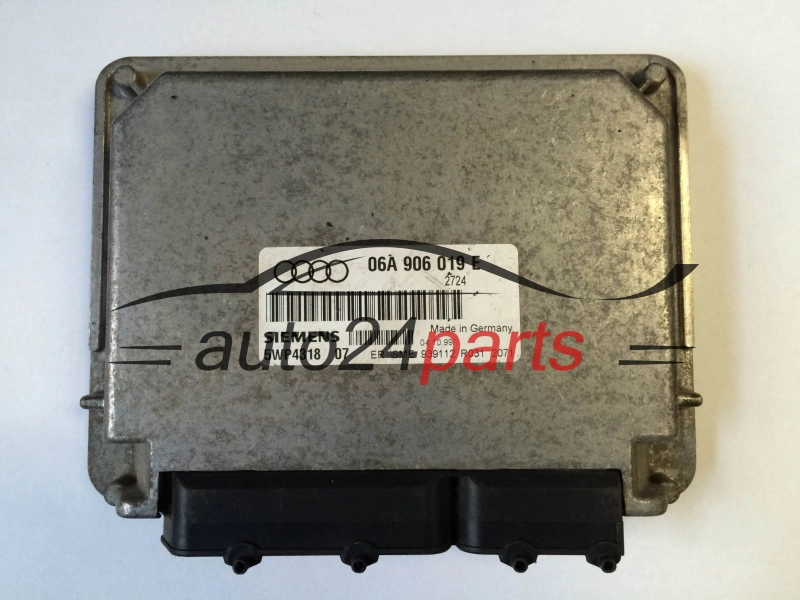 CALCULATEUR MOTEUR AUDI A3 1.6 AKL 06A 906 019 E, 06A906019E, SIEMENS 5WP4318 07, 5WP431807 