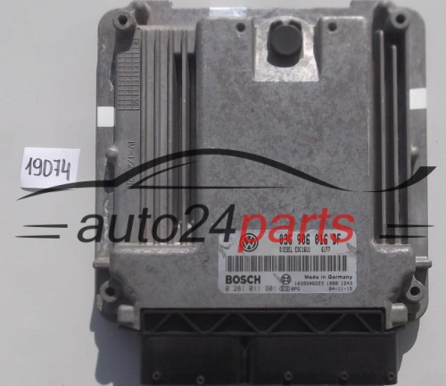 KOMPUTER STEROWNIK SILNIKA VW VOLKSWAGEN GOLF 1.9 TDI BOSCH 0 281 011 901, 0281011901, 03G 906 016 DF, 03G906016DF, EDC16U1