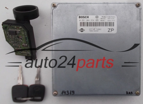 KOMPUTER STEROWNIK SILNIKA NISSAN MICRA BOSCH 0 261 204 854, 0261204854, 23710-74B02, 2371074B02, 74B02-85400, 74B0285400 - 14319