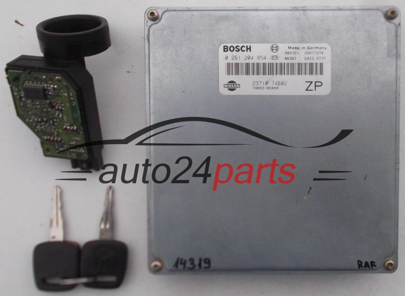 Motorsteuergerät NISSAN MICRA BOSCH 0261204854 23710-74B02 74B02-85400