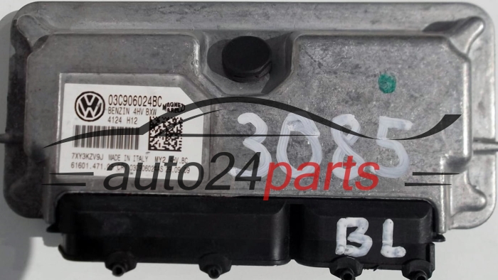 KOMPUTER STEROWNIK SILNIKA VOLKSWAGEN SEAT IBIZA 1.4 Magneti Marelli MY2 4HV.BC, 03C 906 024 BC, 61601.471.05