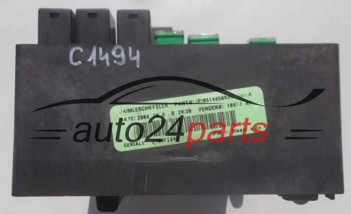 CENTRALKA MODUL BSI CHRYSLER P05144589AC, 05144589AC, 04727370AA, OMRON 21911C, 05269988AA 