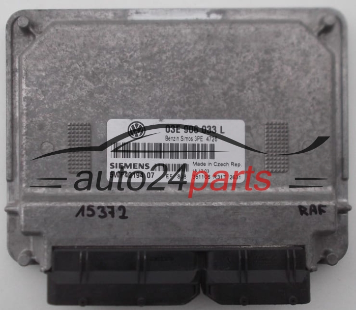 CALCULATEUR MOTEUR VOLKSWAGEN POLO 1.2 AZQ SIEMENS 5WP40194 07, 03E 906 033 L