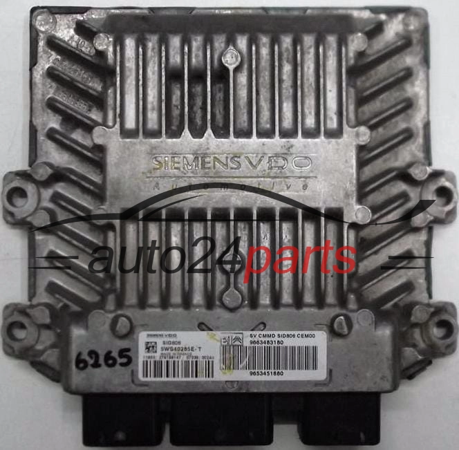 Μονάδα Ελέγχου Κινητήρα CITROEN C2 1.4 HDI SIEMENS SID806 5WS40285E-T 9663483180, 9653461880 