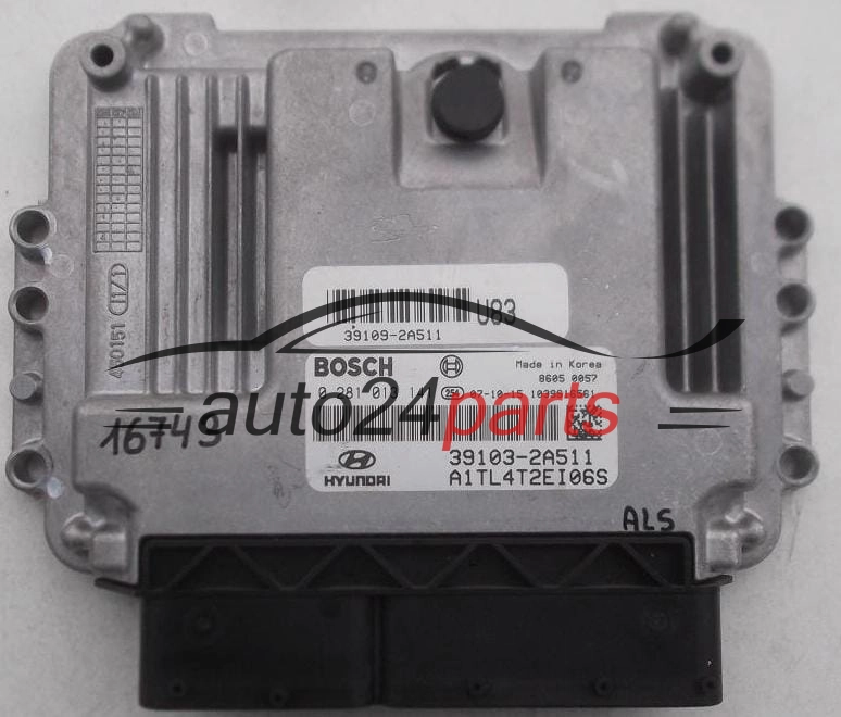 CENTRALINA DO MOTORE HYUNDAI GETZ 1.5 CRDI BOSCH 0 281 013 141, 0281013141, 39103-2A511, 391032A511, A1TL4T2EI06S