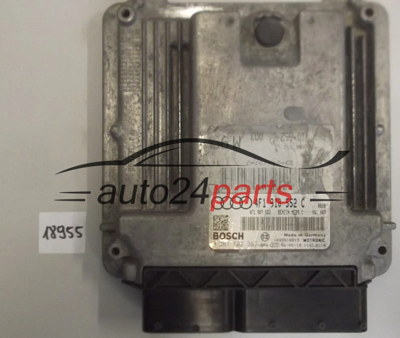KOMPUTER STEROWNIK SILNIKA AUDI A6 2.8 FSI BOSCH 0 261 S02 367, 0261S02367, 4F1 910 552 C, 4F1910552C, 4F1 907 552, 4F1907552, MED9.1, MED91