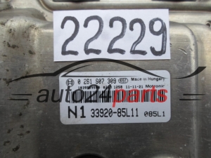 MOTORSTEUERGERÄT ECU STEUERGERAT OPEL AGILA SUZUKI BOSCH 0 261 S07 309, 0261S07309, 33920-85L11, 3392085L11