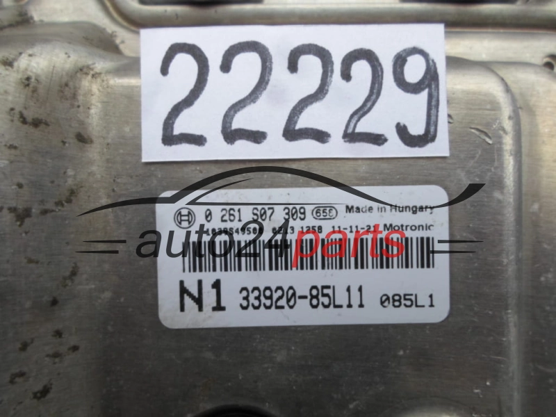 MOTORSTEUERGERÄT ECU STEUERGERAT OPEL AGILA SUZUKI BOSCH 0 261 S07 309, 0261S07309, 33920-85L11, 3392085L11